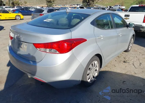 2012 Hyundai Elantra Gls z USA, uszkodzony, nr VIN 5NPDH4AE5CH121397